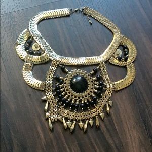 Gladiator Necklace Piece (Gold & Black)